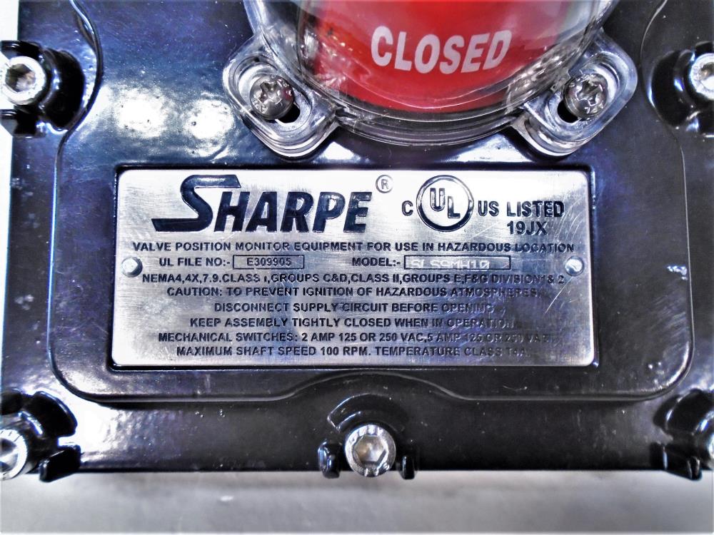 Sharpe Torque Limit Switch, Model SLS9MH10, Max Shaft Speed 100 RPM